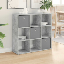 vidaXL Sideboard with Drawer Concrete Grey 88.5 x 29 x 84.5 cm