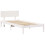 VidaXL vidaXL Bed Frame with Headboard White 75 x 190 cm Solid Pine Wood 5