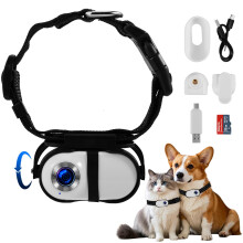 360° Rotating Pet Collar Camera 1080P HD, Dog Cat Body Camera with 170° Wide Angle Lens, 32GB SD Card Mini Video Recorder