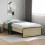 VidaXL vidaXL Bed Frame Sonoma Oak 80 x 200 cm Engineered Wood 1
