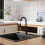 Living And Home Pull-out Sprayer Retractable Kitchen Faucet with 3 Modes 2