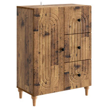 vidaXL Sideboard Old Wood 66 x 34.5 x 90 cm Engineered Wood