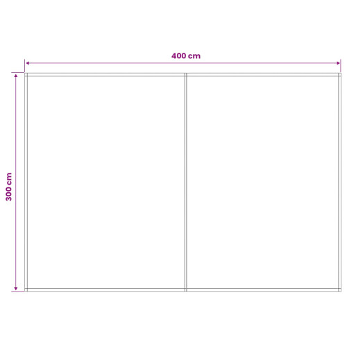 VidaXL vidaXL Awning Replacement Fabric Anthracite and White 400 x 300 cm 2