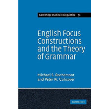 English Focus Constructions and the Theory of Grammar by Michael Shaun