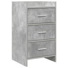 vidaXL Bedside Tables Concrete Grey 40 x 36 x 70 cm Engineered Wood