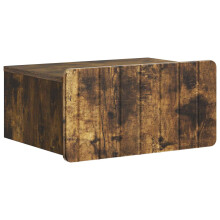 vidaXL Wall-Mounted Bedside Cabinet Smoked Oak 49 x 34.5 x 24 cm