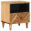 VidaXL vidaXL Bedside Table Brown 50 x 33 x 60 cm Solid Mango Wood 1