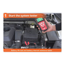 KKGUN 12-24V Car Battery Tester LCD Digital Display Battery Analyzer Car Battery Diagnostic Tools