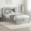 VidaXL vidaXL Bed Frame with Storage with Headboard Concrete Grey 90 x 190 cm 1