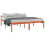 VidaXL vidaXL Bed Frame with Headboard Wax Brown 200 x 200 cm Solid Pine Wood 2