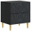 VidaXL vidaXL Bedside Table Black 43 x 34.5 x 48 cm Engineered Wood 1