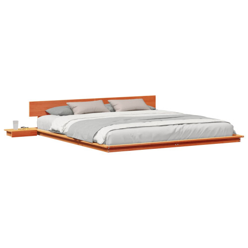 VidaXL vidaXL Bed Frame Brown 200 x 200 cm Wood 2