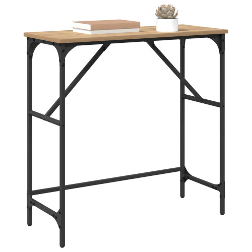VidaXL vidaXL Console Table Artisan Oak 75 x 32 x 75 cm Engineered Wood 2