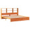 VidaXL vidaXL Bed Frame with Storage Headboard Wax Brown 180 x 200 cm 5