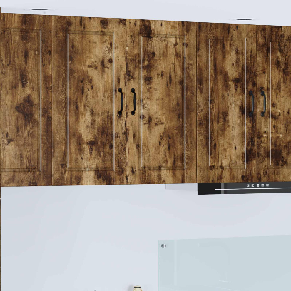 Vidaxl Wall Cabinet Porto Smoked Oak 80 X 31 X 80 Cm Engineered Wood