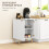 HOMCOM White Sideboard Buffet Cabinet 4