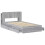 VidaXL vidaXL Bed Frame with Storage Grey Sonoma 75 x 190 cm Engineered Wood 4