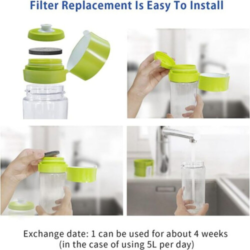 2 Pcs MicroDisc Water Filter for  Fill and Go Water Filter Bottles Carafes, Water Filter MicroDisc Reduce Chlorine 2