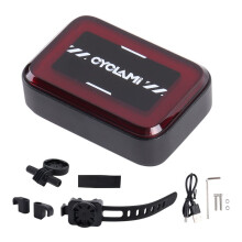 2X CYCLAMI RT02 Bicycle Intelligent Tail Light Bike Rear Brake Sensing Lamp Ebike LED Sensor