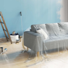 vidaXL Dust Sheet 12 pcs Transparent 400 x 500 cm HDPE