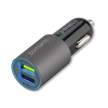 4Smarts Autolaturi Rapid 30W pikalatauksella - harmaa
