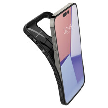 Spigen Liquid Air -suojus iPhone 14 Prolle - Mattamusta