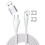 4Smarts Gravitycord Usb-C/A 540 Magnetisk Kabel 100W, 1,8M - Hvid 1