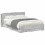 VidaXL vidaXL Bed Frame with Storage Concrete Grey 160 x 200 cm 1