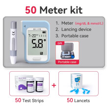 Blood Glucose Monitor Glucometer Kit Diabetes Test Only Test Strips Lancets