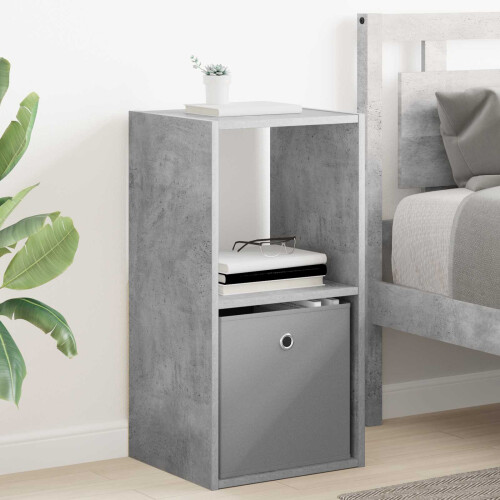 VidaXL vidaXL Bedside Table Concrete Grey 35 x 32 x 68.5 cm Engineered Wood