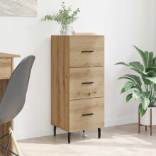 vidaXL Sideboard Artisan oak 34 x 34.5 x 90 cm Engineered wood