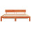 VidaXL vidaXL Bed Frame with Headboard Wax Brown 200 x 200 cm Solid Pine Wood 5
