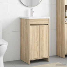 vidaXL Badezimmerschrank mit Waschbecken Sonoma-Eiche