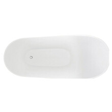 Modern Fluted Freestanding Bath, 1700 x 530 x 820mm, White