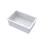 Balterley Fireclay Single Bowl Square Undermount Kitchen Sink, Central Waste & Overflow, 711mm - White 1