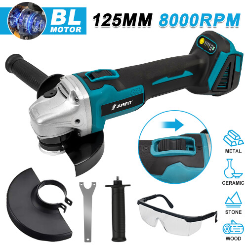 Cordless Angle Grinder 125mm 8000RPM Brushless