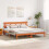 VidaXL vidaXL Bed Frame with Headboard Brown 180 x 200 cm Solid Pine wood 3