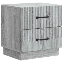 vidaXL Bedside Cabinet Grey Sonoma 43 x 34.5 x 44.5 cm Engineered Wood
