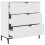 VidaXL vidaXL Sideboard High Gloss White 79.5 x 33 x 82 cm Engineered Wood 4