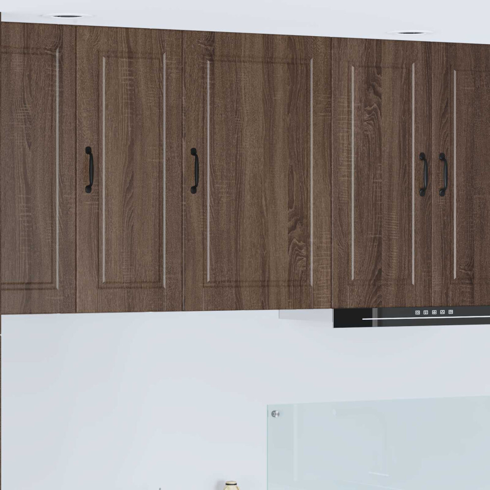 Vidaxl Wall Cabinet Porto Brown Oak 50 X 31 X 80 Cm Engineered Wood