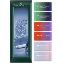 Faber-Castell PVC & Dust Free Eraser Flow Edition Erasers Pack of 6