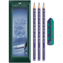 (Dinosaur) Faber-Castell Pencils & Eraser Gift Sets, 4 Pack