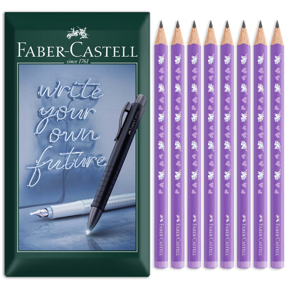 Photos - Pencil Faber-Castell   Unicorn Jumbo HB , 8 Pack (Unicorn)