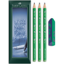(Jumbo Dinosaur) Faber-Castell Pencils & Eraser Gift Sets, 4 Pack