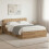 VidaXL vidaXL Bed Frame with Storage Artisan Oak 150 x 200 cm Engineered Wood 1