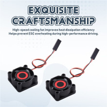 3 Stuk Koelventilator voor MJX 2510 ESC Hoge Snelheid Warmteafvoer Koelventilator met 2Pin Connector RC Auto Onderdelen