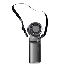Handheld  Ventilator 6000mAh met LCD-Display 199-Snelheidsaanpassing USB Oplaadbare Buiten Turbine Ventilator LED Lichten B