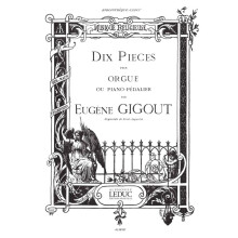 Eugène Gigout : 10 Pieces pour Orgue - Orgue - AL08767 - 9790046087677