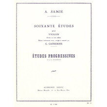 Auguste Samie : 60 Etudes Pour Violon - Volume 2: Etudes Progressives op. 32 - Violon - AL05958 - 9790046059582