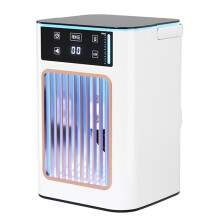 USB Air Cooler Portable Desktop Cooling Fan with Humidifier 900ML Water Tank & Ice Box for Bedroom Offices